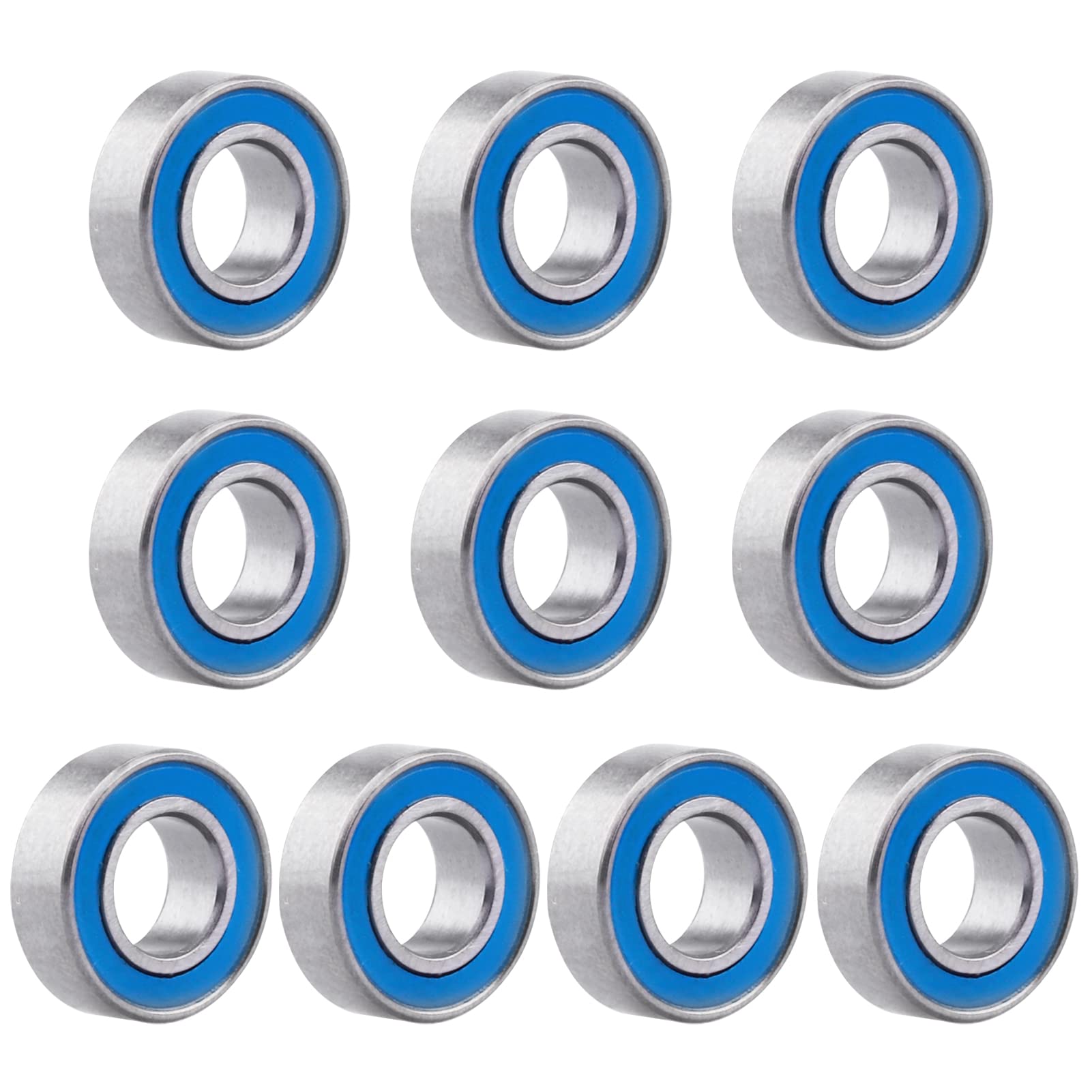 Hobbyfire High Performance Professional RC Ball Bearings 10pcs for Traxxas Arrma Axial HPI Team Associated Losi Redcat Racing RC Cars Trucks Models (6x12x4mm)