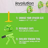 Vista 7 de Miracle Sealants Levolution Evolver - Herramienta de tensado, nivelación de azulejos y sistema de espaciado para control de Lippage