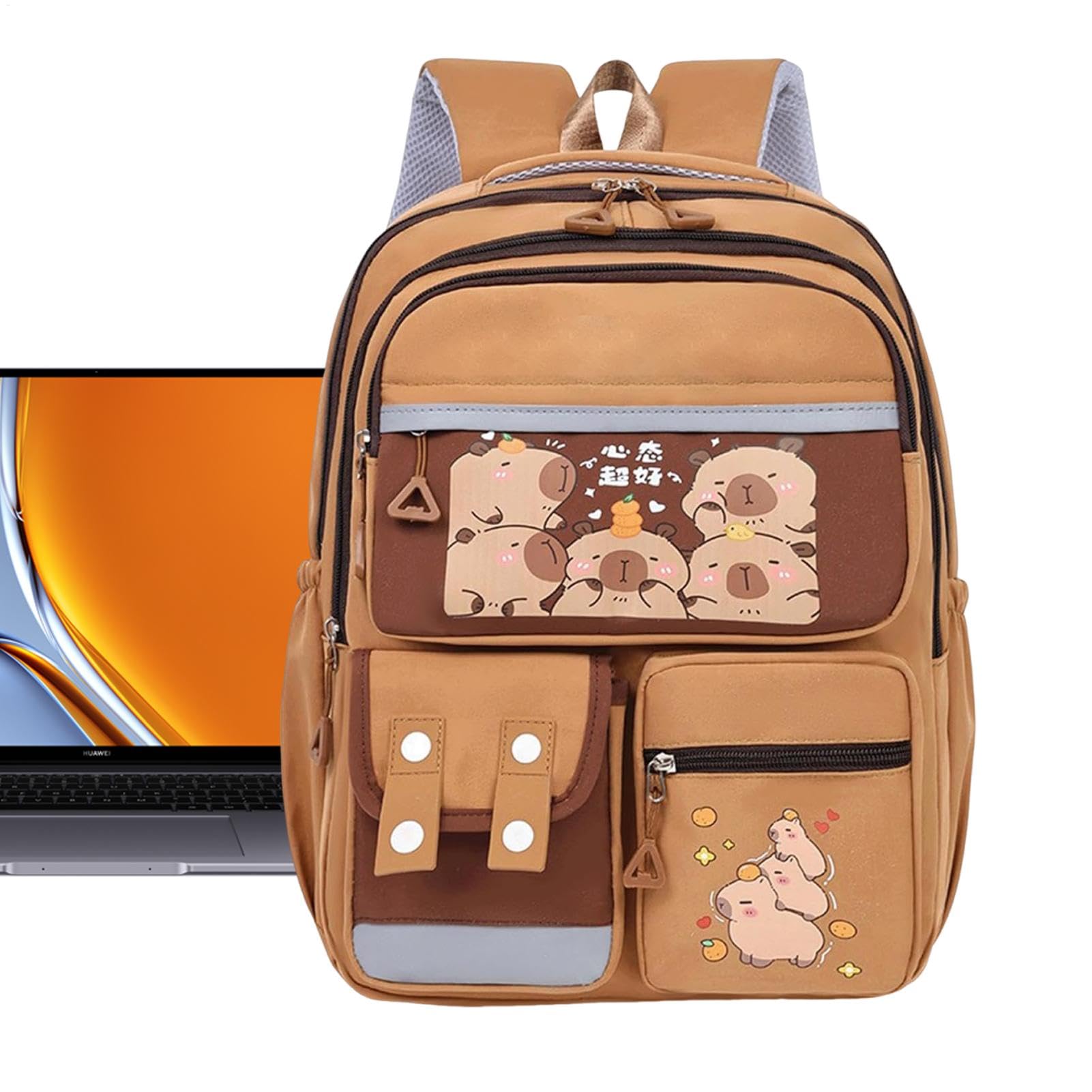 Sac à dos pour enfant avec organiseur de papeterie et impression animal - 8