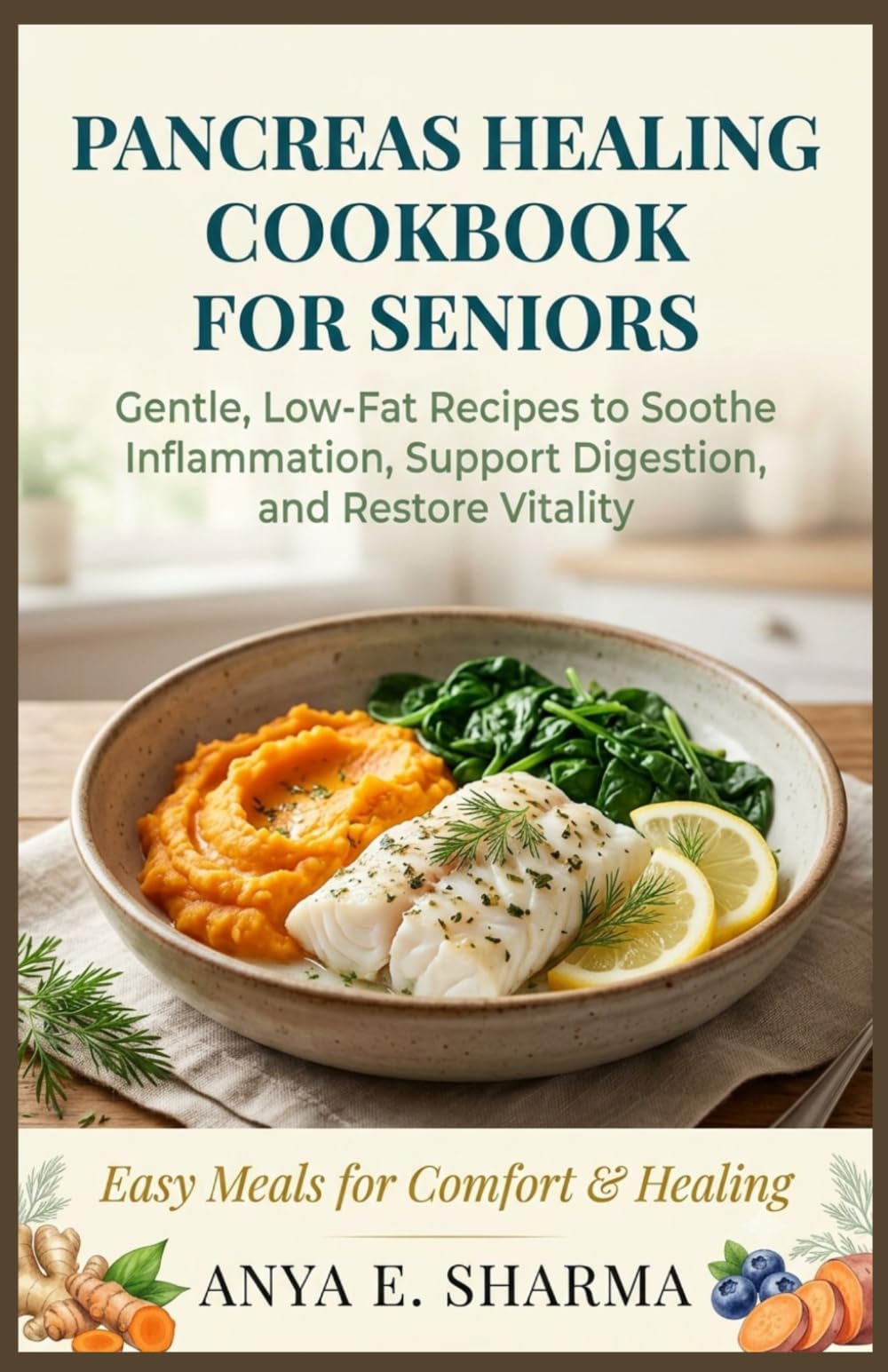 Pancreas Healing Cookbook for Seniors: Gentle, Low-Fat Recipes to Soothe Inflammation, Support Digestion, and Restore Vitality (The Healing Kitchen Cookbook Series)