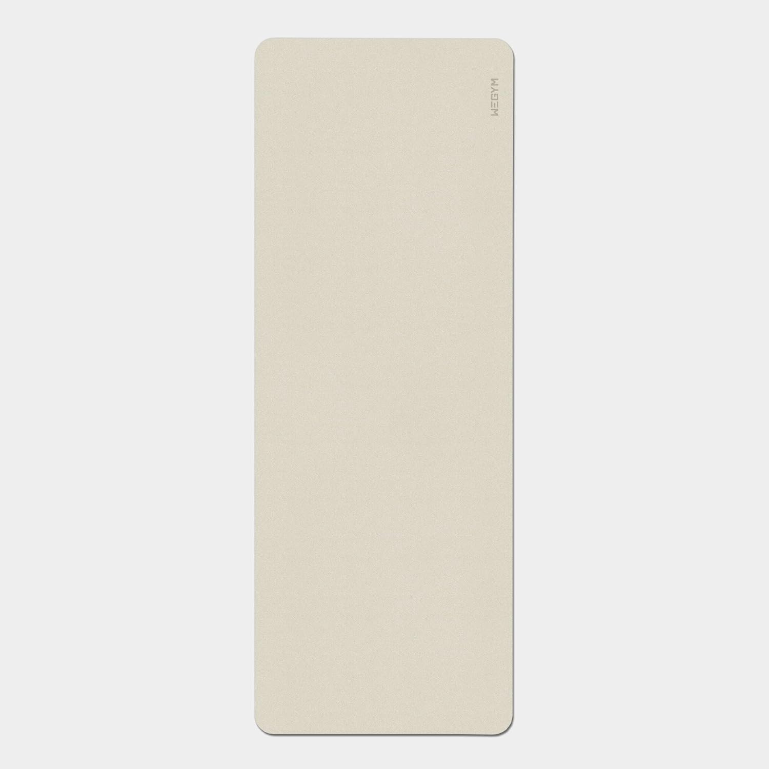 WeGym Yoga Mat, 4mm Cushioned Exercise Mat for Yoga, Pilates, Home Workouts - Anti Slip Polyurethane Suede Yoga Mat with Carrying Strap PU_Sandstone Polyurethane