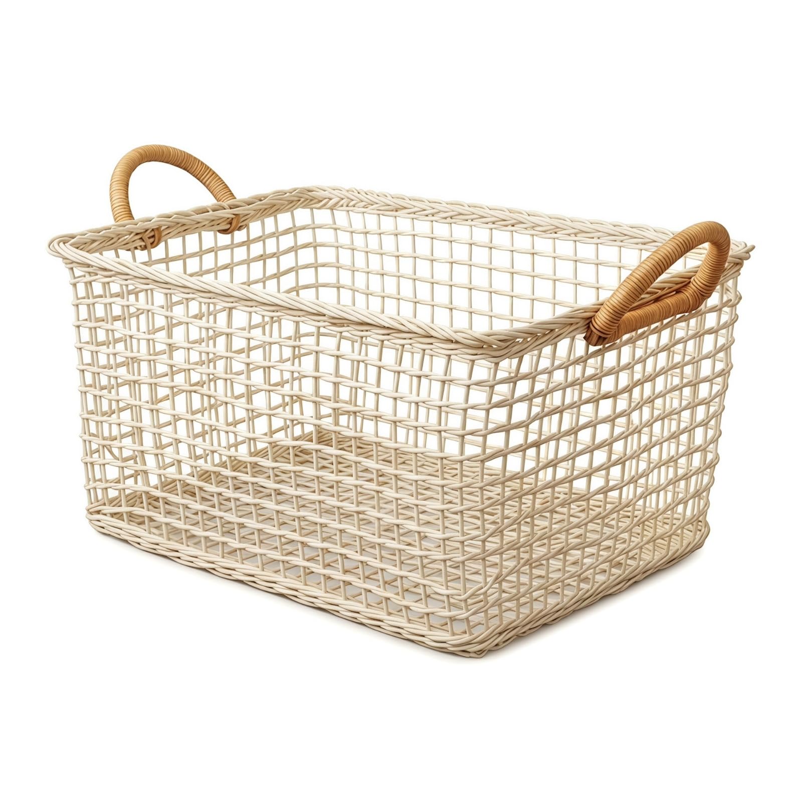 Cesta Rectangular Ratán Multiusos, 44 34 30CM