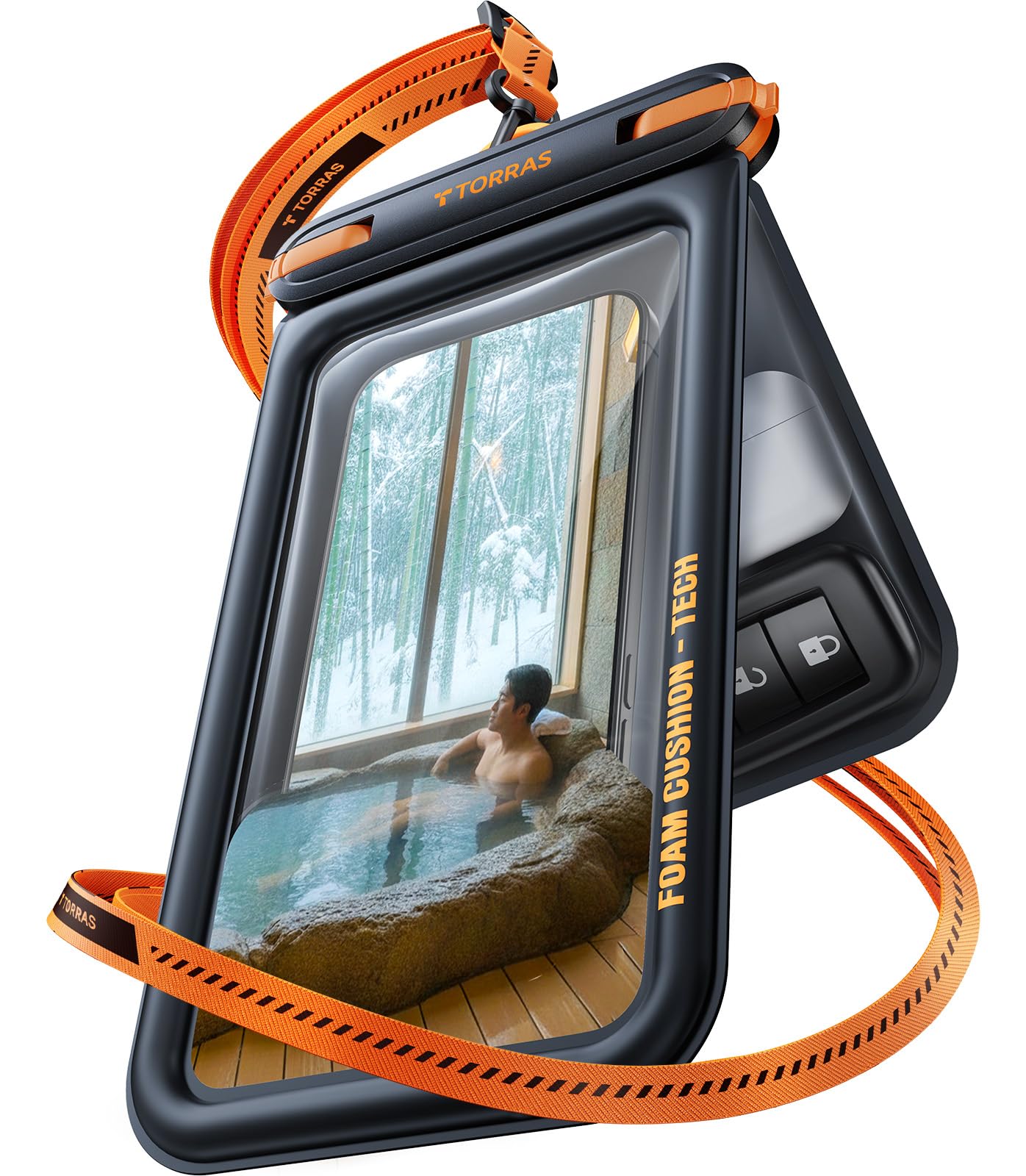 Amazon.co.jp: TORRAS スマホ 防水ケース【国際 IP68 認証・お風呂小物