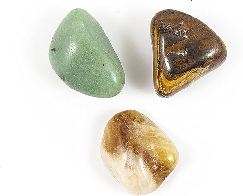 Miniatura 7 de Piedras rodadas grandes con infusión de energía para conexión a tierra y equilibrio, obsidiana, jaspe rojo, cristales curativos de ojo de tigre,