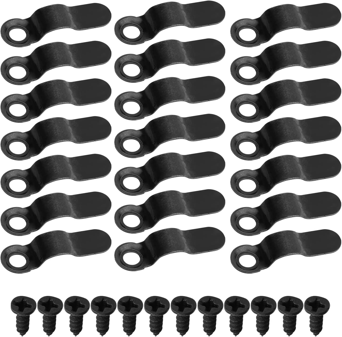 MroMax 30Pcs Frame Turn Button 0.91 inch Metal Bow Shape