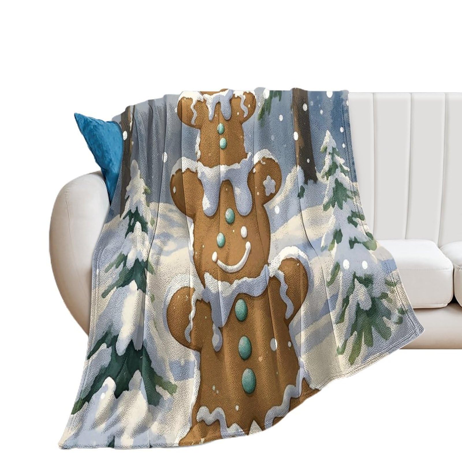 Couverture en flanelle plaid doux et chaud toutes saisons lit