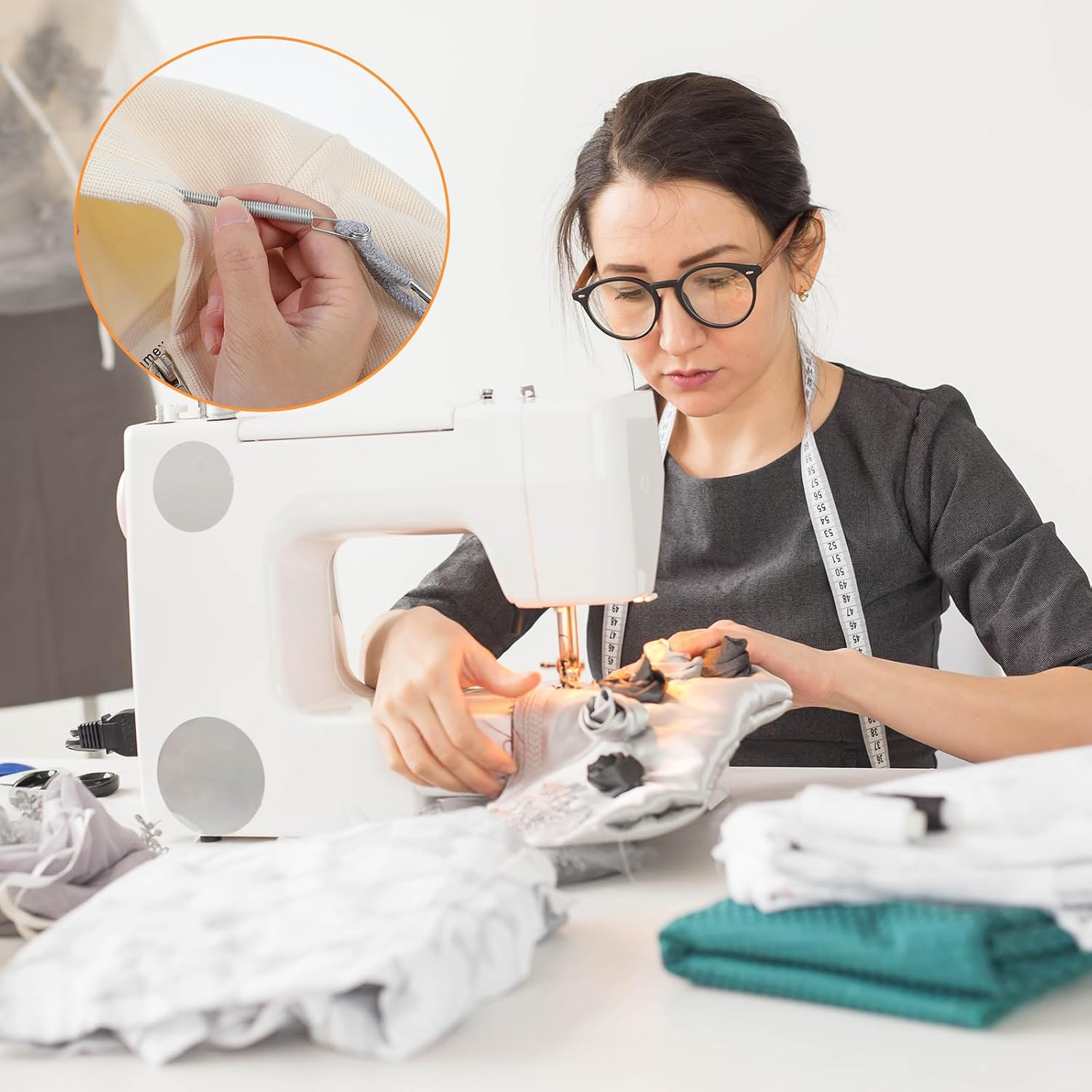 4 Pcs Drawstring Threader Tool, Practical Threaders for Sewing | Lightweight Universal Sewing Accessories and Tools for DIY Hoodies Shorts Sweatpants Jackets