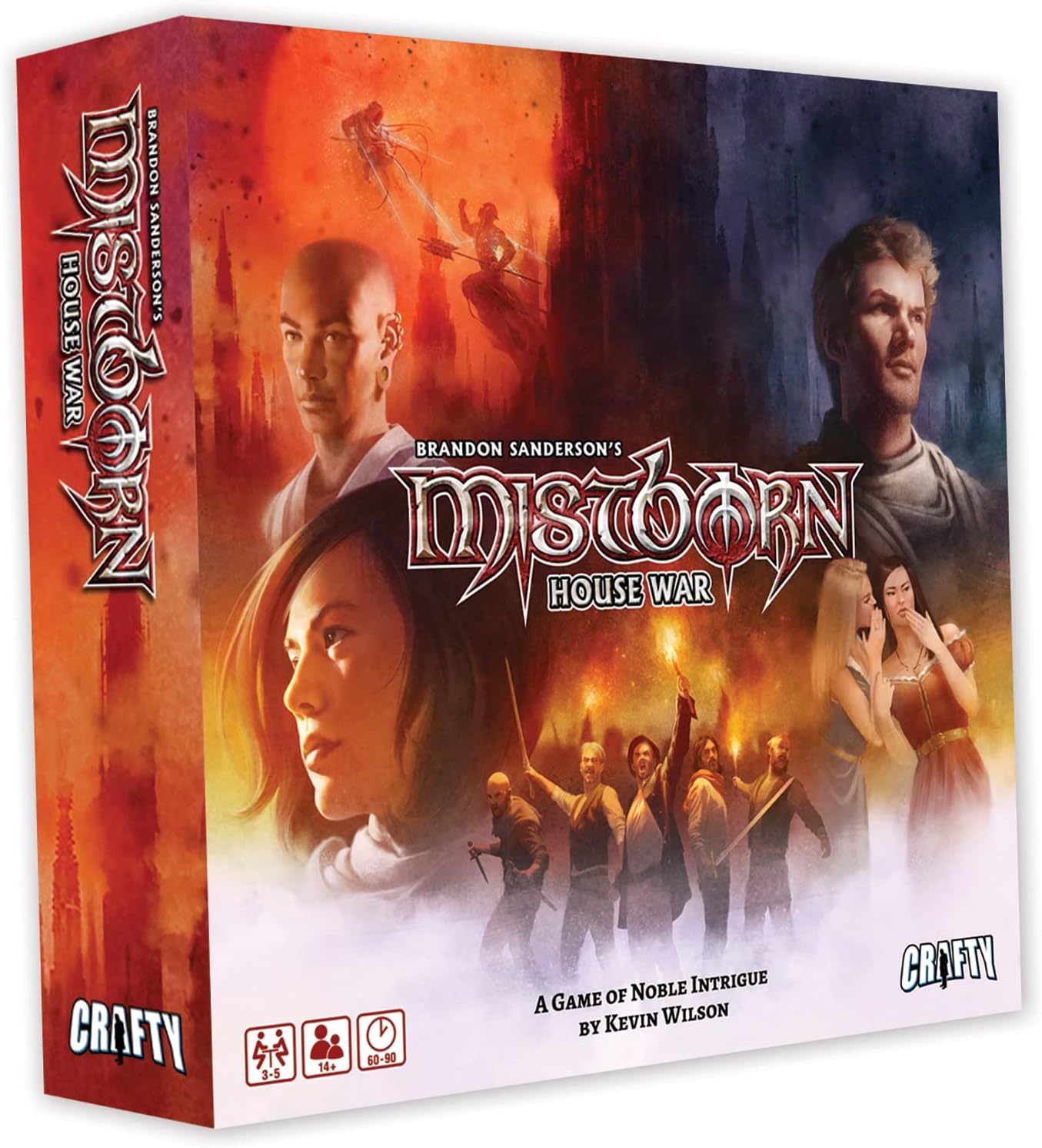 Crafty Games Mistborn: House War Board Game RPG Expansion- 3-5 Players, 60-120 Minutes Gameplay, Ages 14+