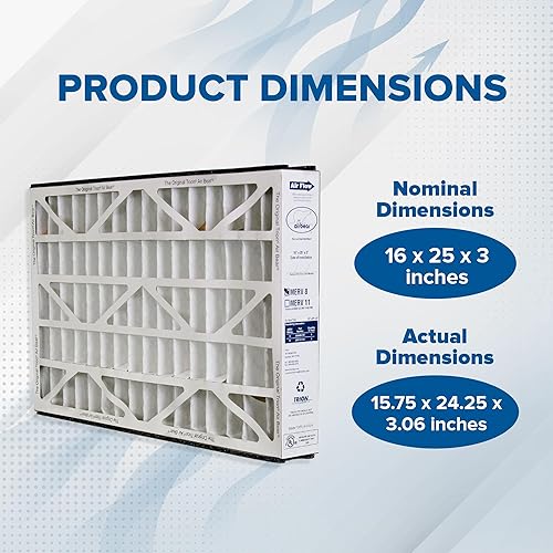 Miniatura 3 de Trion 255649-101 Air Bear - Filtro de aire MERV 8 de 16 x 25 x 3 pulgadas de repuesto para sistemas de purificación de aire Air Bear Supreme, ángulo