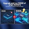 OEJBK 16PM Smartphone Nueva Actualización 16GB+512GB/Pantalla de 6.99" Cámara Zoom 68+108MP, Acabado de Vidrio Templado, 7000mAh Android 14 Smartphone (Negro) 5