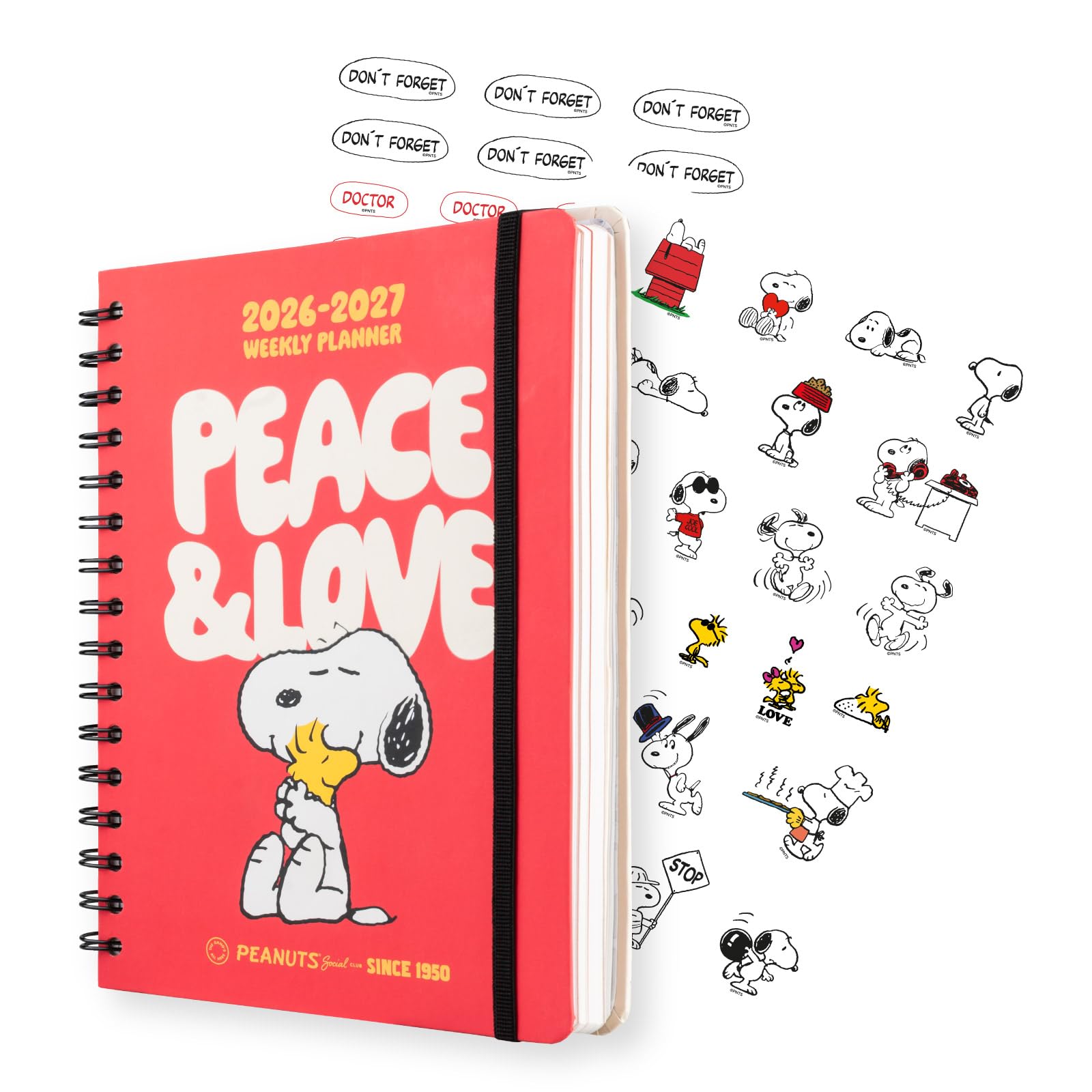Grupo Erik A5 Academic Diary 2026-2027 Week to View - Snoopy Gifts for Dog Lovers | Back to School Planner 2026-2027, Mid Year Diary 2026 2027, A5 Weekly Planner | Snoopy Stationery, Dog Stationery