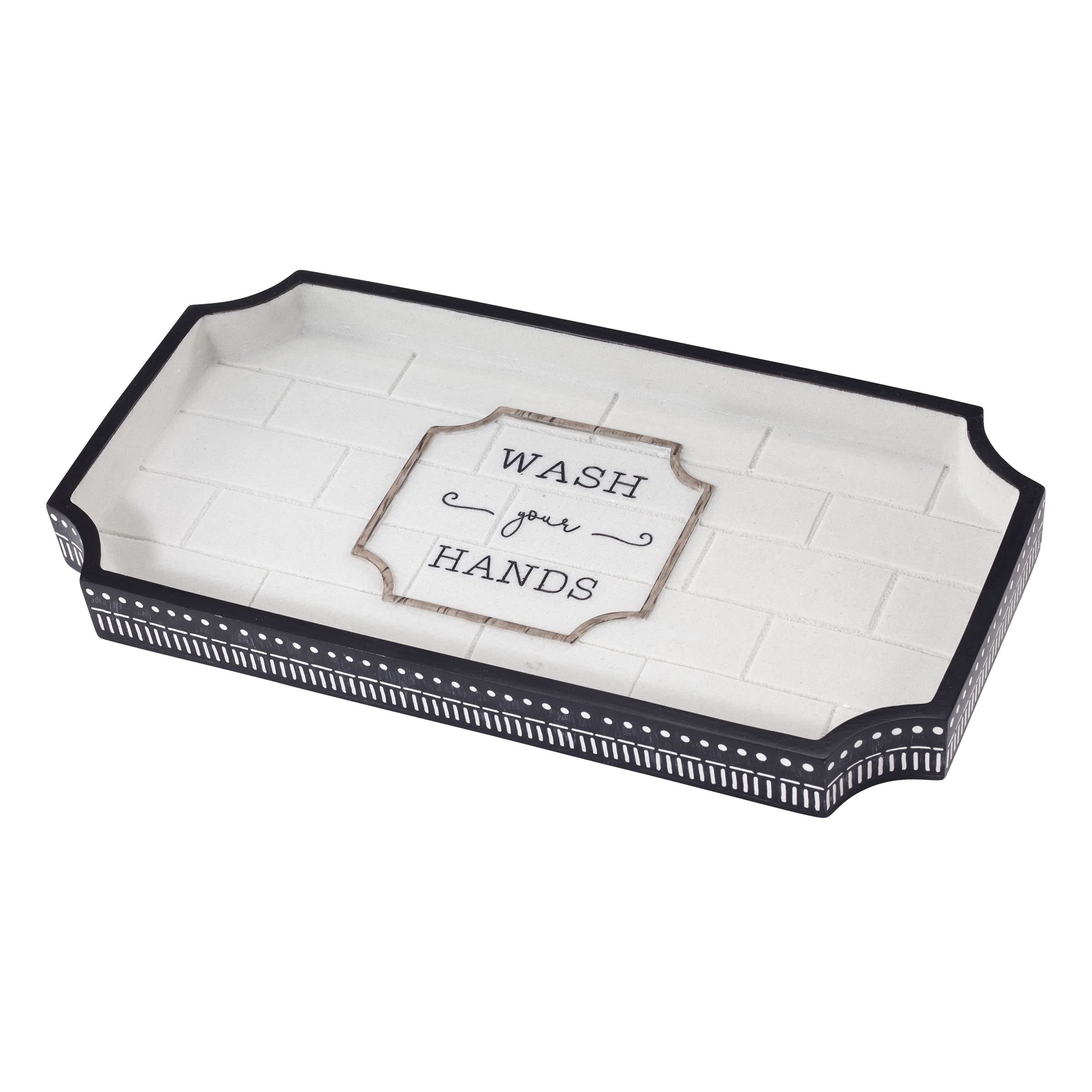 Avanti Linens - Vanity Tray, Guest Bathroom Essentials, Modern Bathroom Decor (Bath Icons Collection)