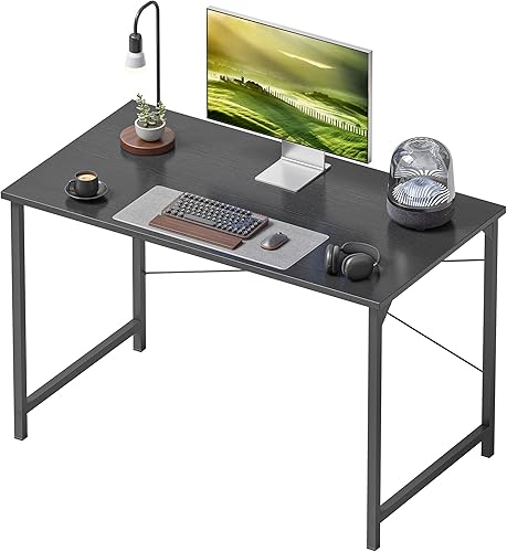 CubiCubi - Escritorio para computadora, escritorio de oficina en casa de 40 pulgadas, mesa de PC de estilo moderno y simple para el hogar, oficina,