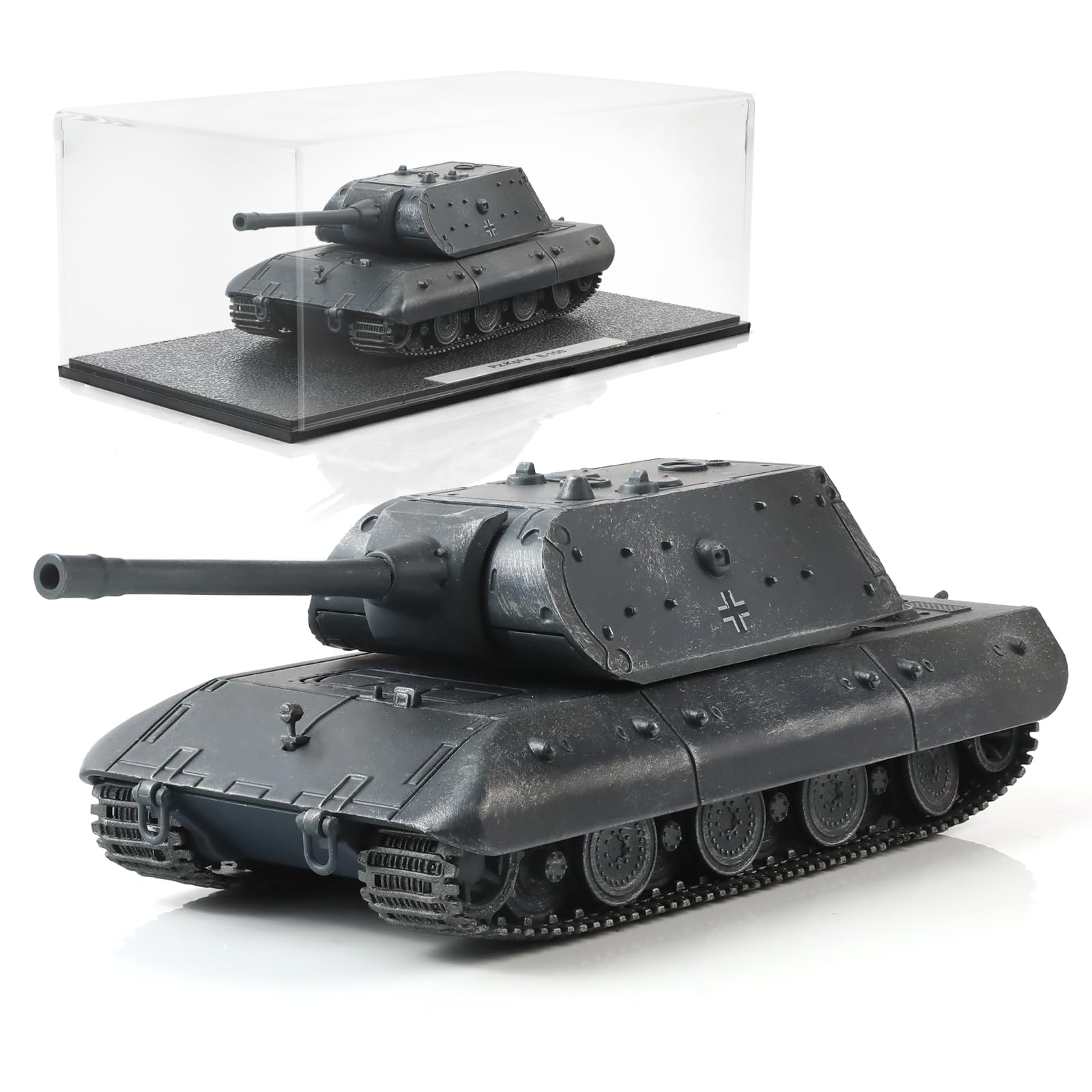 NUOTIE 1/72 Scale Finished Military Tank Model Alloy Metal Die cast with Plastic Tank Model World War ? Army Vehicl Tank Mini model Gift Collection Ideal for Military Fans (Pz.Kpfw. E-100)