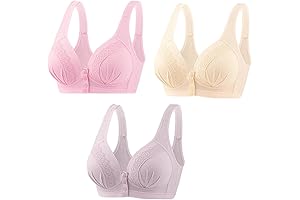 Glamorette Handmade Butterfly Embroidery Front Closure Wireless Bra