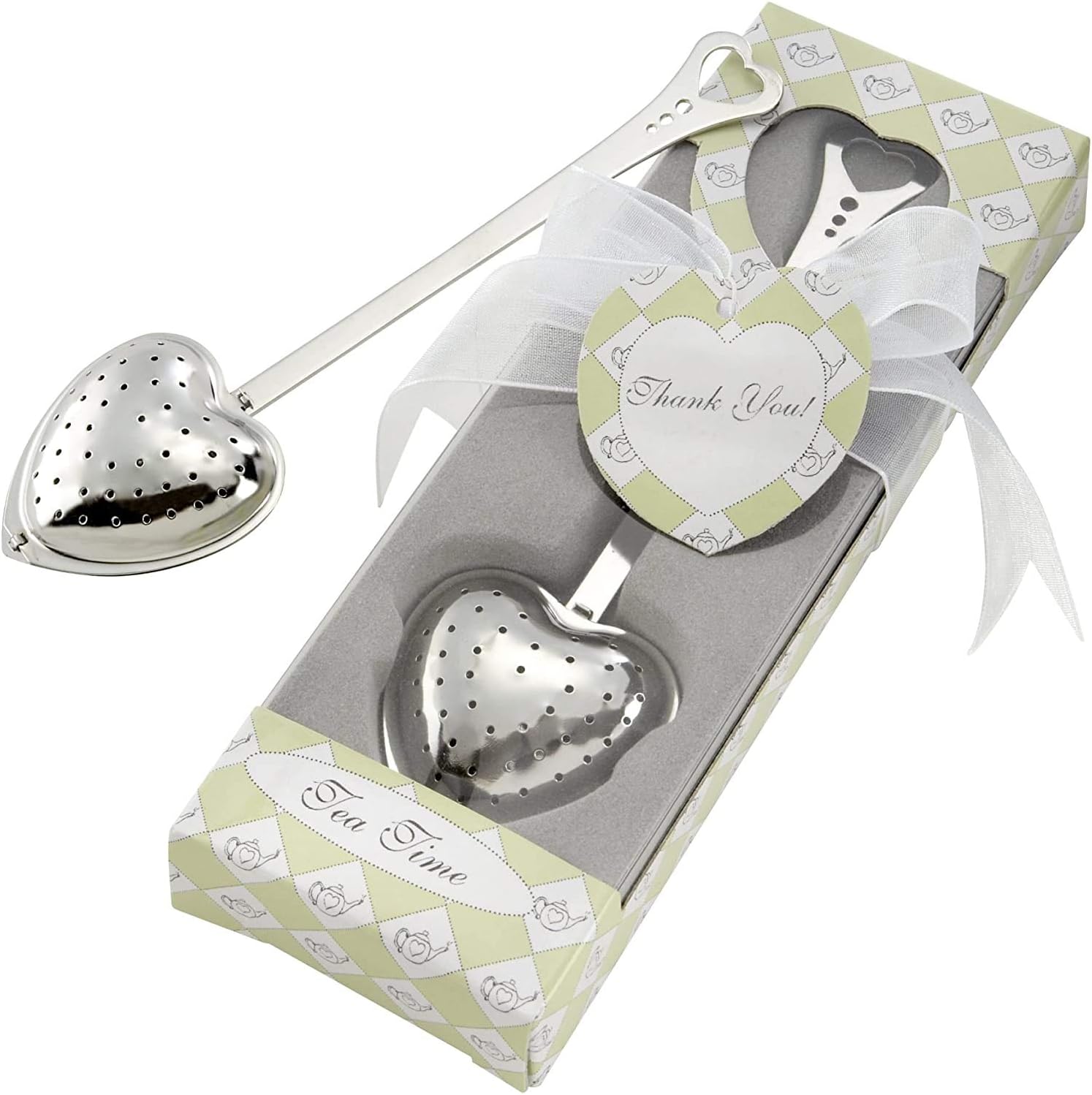 Tea Time Heart Tea Infuser Utensil in Gift Box