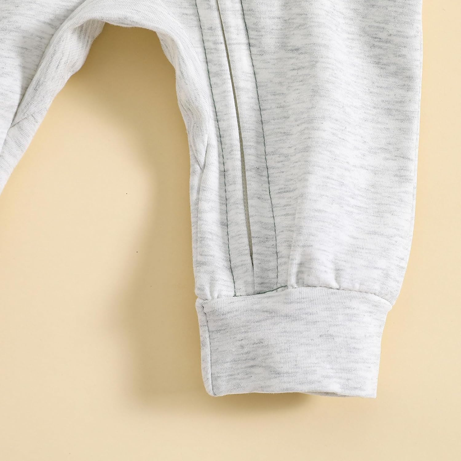 allshope Newborn Baby Boy Fall Outfit Romper Long Sleeve Hooded Contrast Color Zipper Jumpsuit Bodysuit Infant Clothes - Image 7