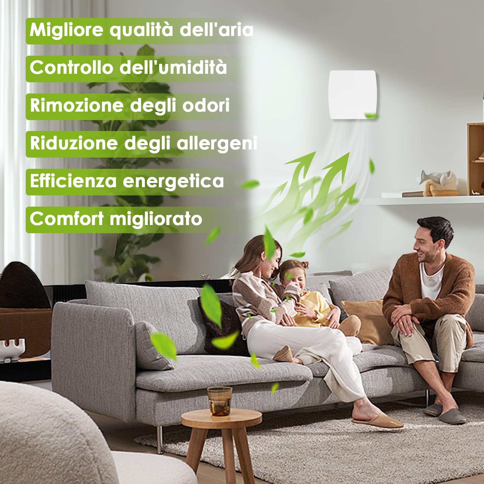 Aspiratore Bagno 100mm Ventola Aspirazione Bagno Silenzioso, Estrattore Aria con Valvola Antiritorno Per Bagno,Wc,Cucina,Ufficio,Serra,Garage, IPX4