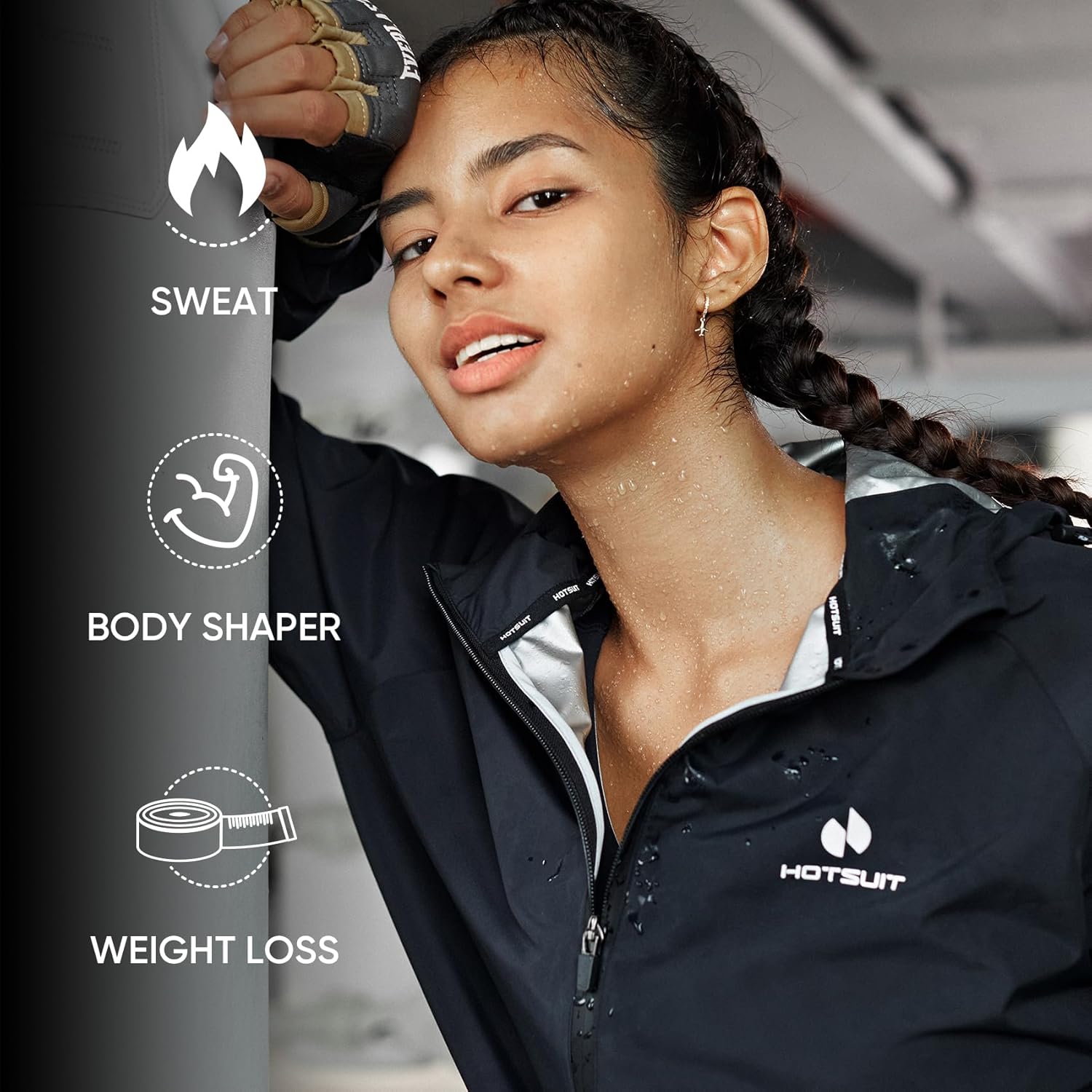 HOTSUIT Sauna Suit Women Machine Washable Sweat Sauna Jacket Pants Anti Rip Sweat Suits for Gym Workout - Image 6