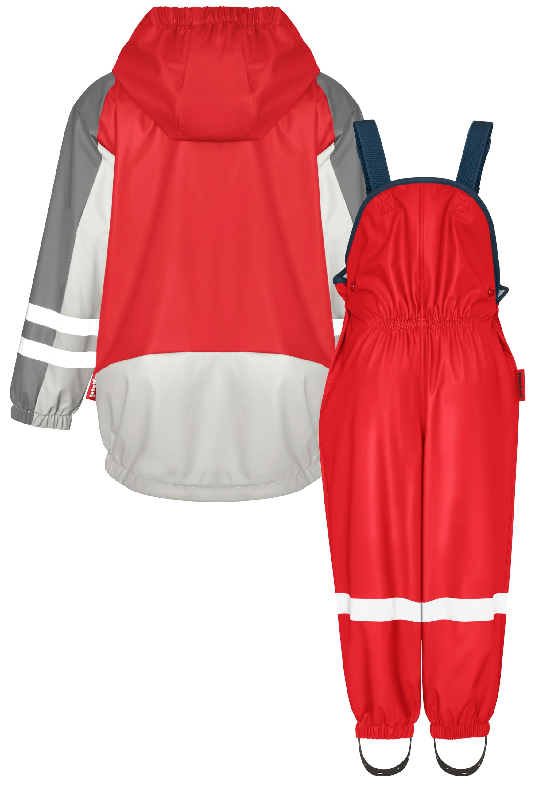 Playshoes Regenanzug Kombinezon przeciwdeszczowy, 3 w 1 czerwony i czerwony, 98 (zestaw 2) dla dzieci, 3 w 1 czerwony i czerwony, 98