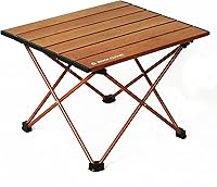 Vista 14 de ROCK CLOUD Mesa de camping portátil mejorada Mesa de campamento de aluminio ultraligera Mesa de playa plegable con bolsa de almacenamiento