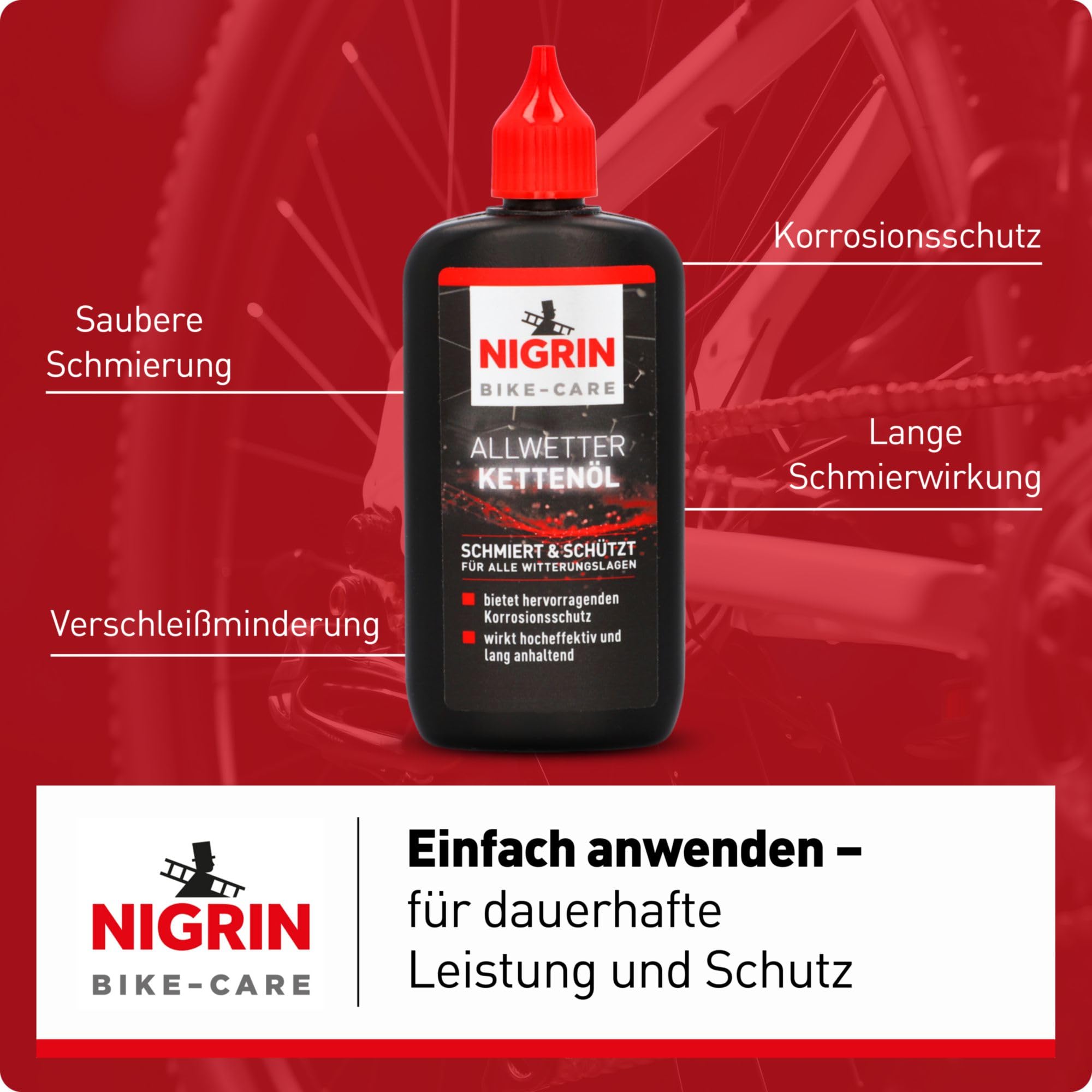 NIGRIN BIKE-CARE olio per catene 100 ml