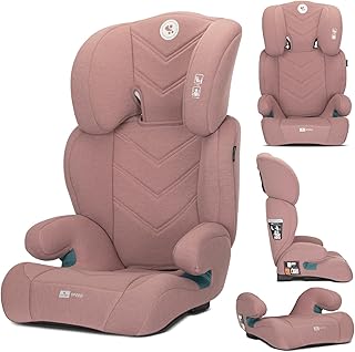 Lorelli Auto Kindersitz Speed i-Size 100-150 cm, Mitwachsender Autositz für Kinder, Babysitz, Autokindersitz, Verstellbare Kopfstütze, Rosa