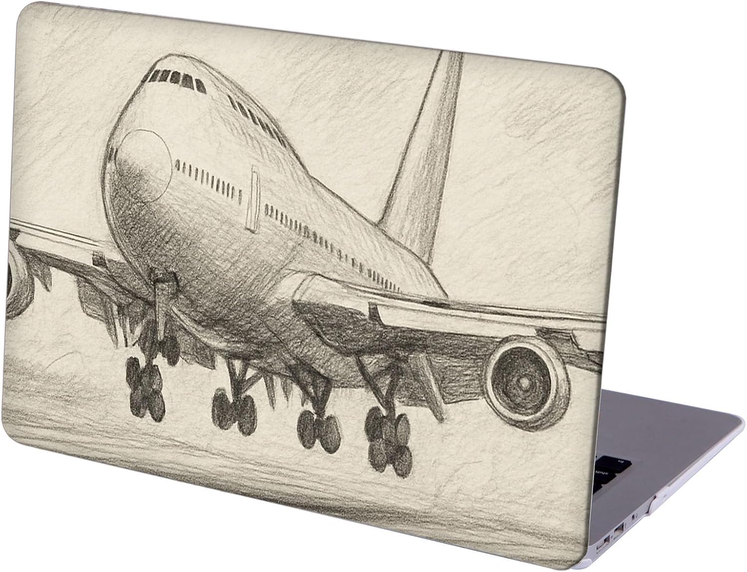 Compatible with MacBook Neo 13-inch, Hard Shell Case with Keyboard Cover and Screen Protector (A3404 A18 Pro chip, 2026 Release) - Airplanes MC21434