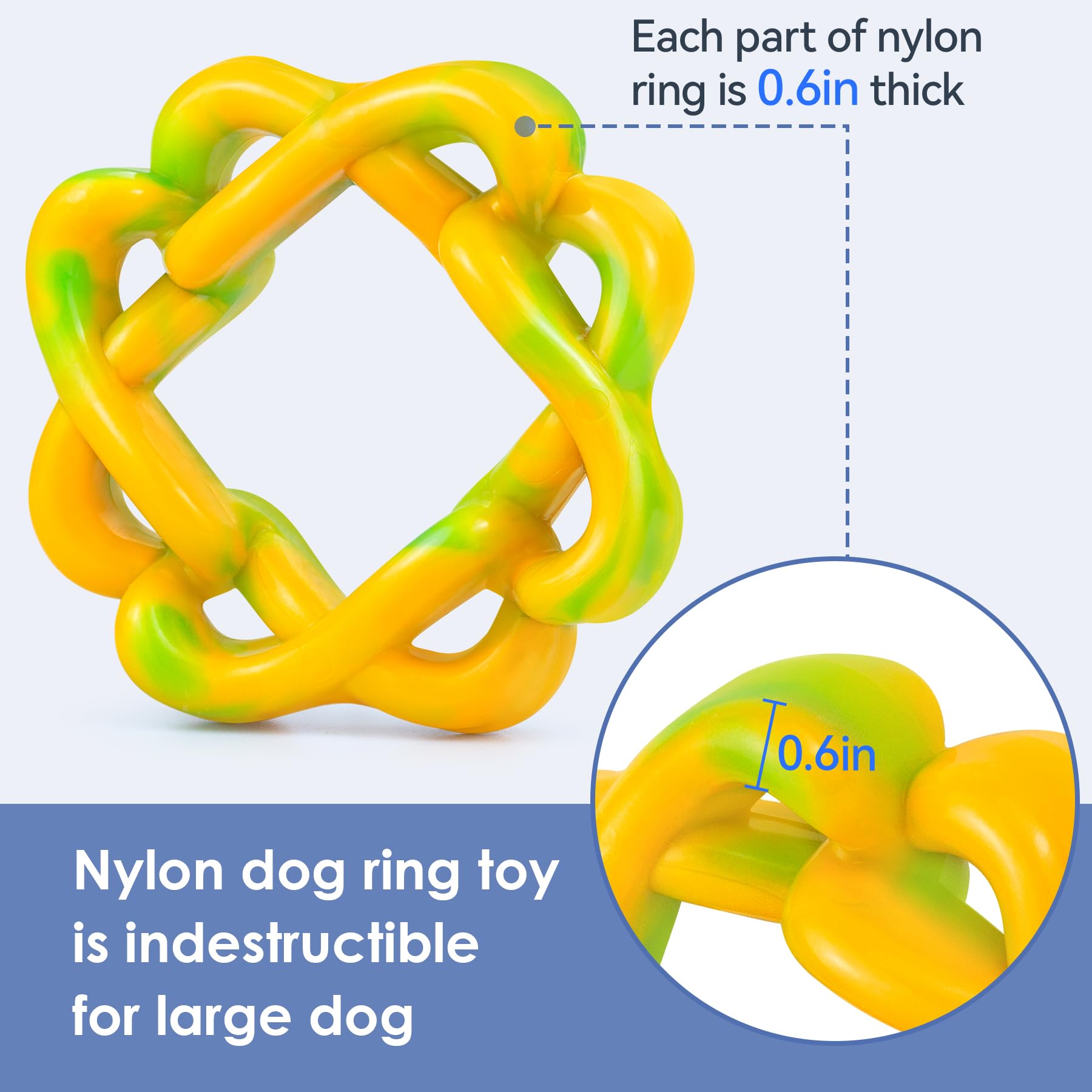 Hunde-Kauspielzeug Für Aggressive Kauer – Robustes Nylon-Spielzeug Mit Rindfleischgeschmack