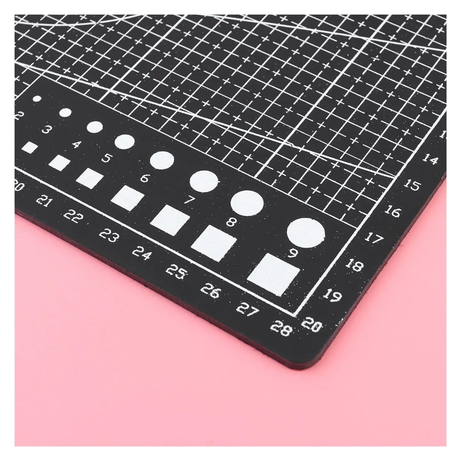 Self Healing Sewing Mat 2Pcs Self Healing Cutting Mat A4 Durable Non Slip for Arts Crafts Sewing Quilting DIY Projects Black Handmade Board