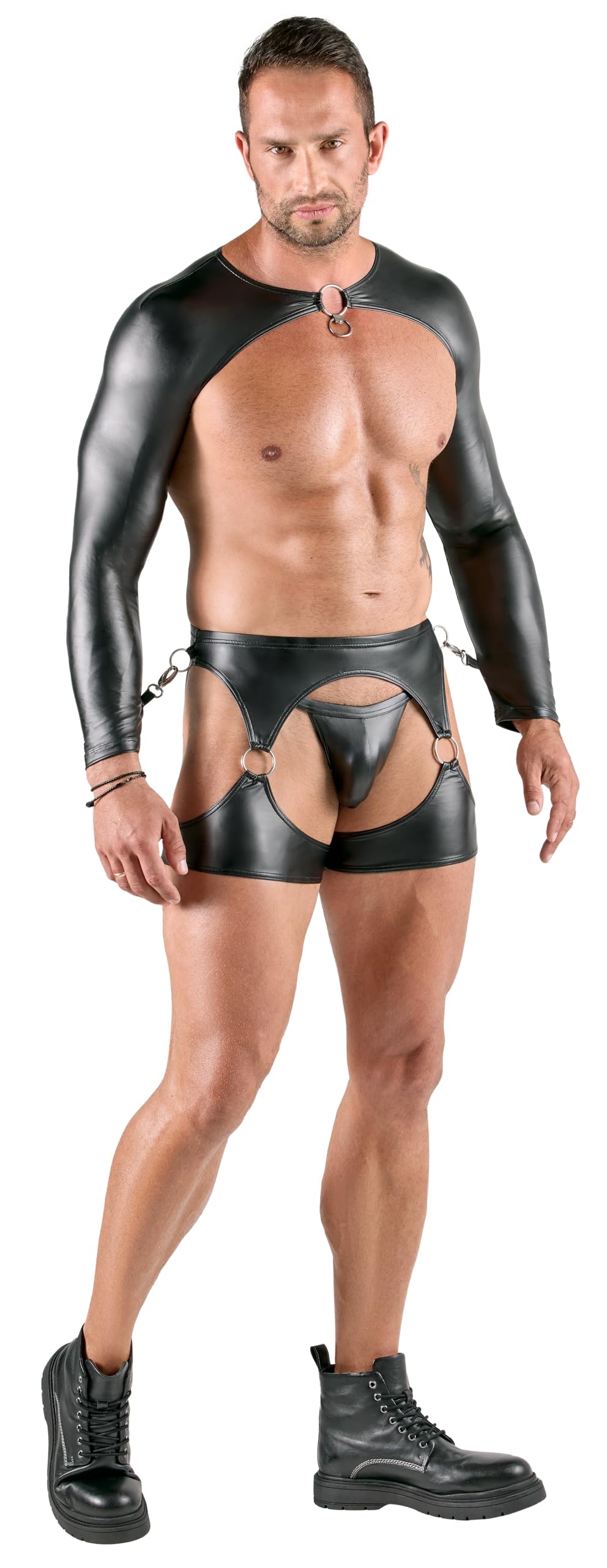 Svenjoyment Bondage Herren Set, Schwarz, L