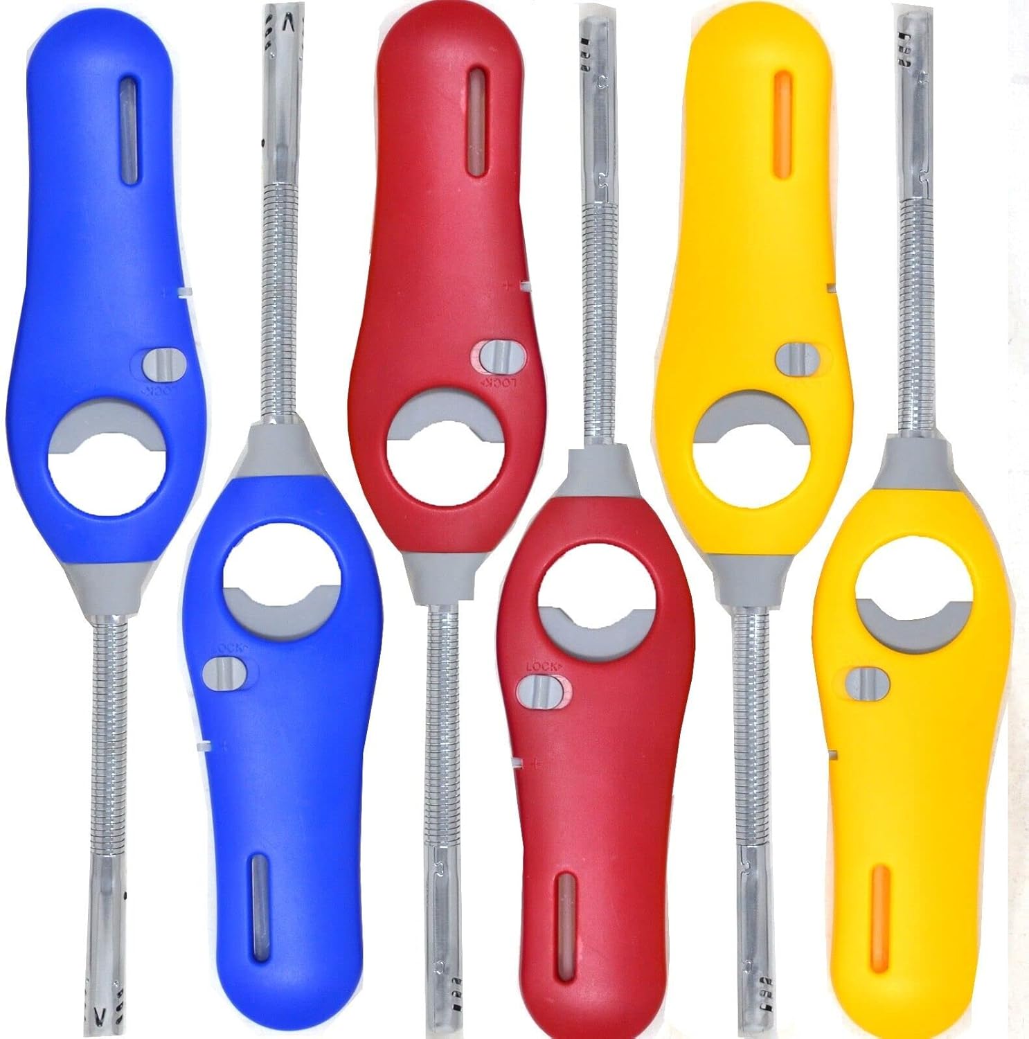 Set Of 2 Flexible Gas Cooker Lighters For Camping, Kitchen, Ovens