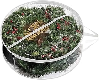 リース収納バッグ | PVC 防水 防塵 - ホリデー 人工 リース 収納 ホルダー,毛布、衣類、帽子、家庭、寮、アパート、ガレージ用