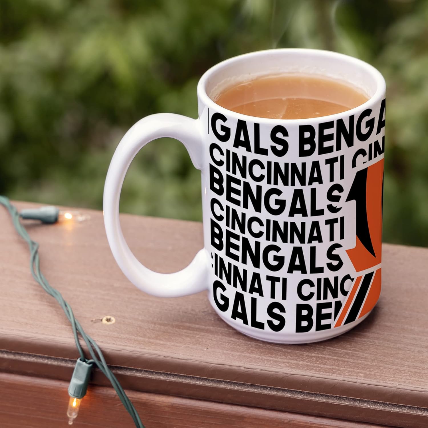 Rico Industries NFL Football 15 oz White Ceramic Mug - Image 2