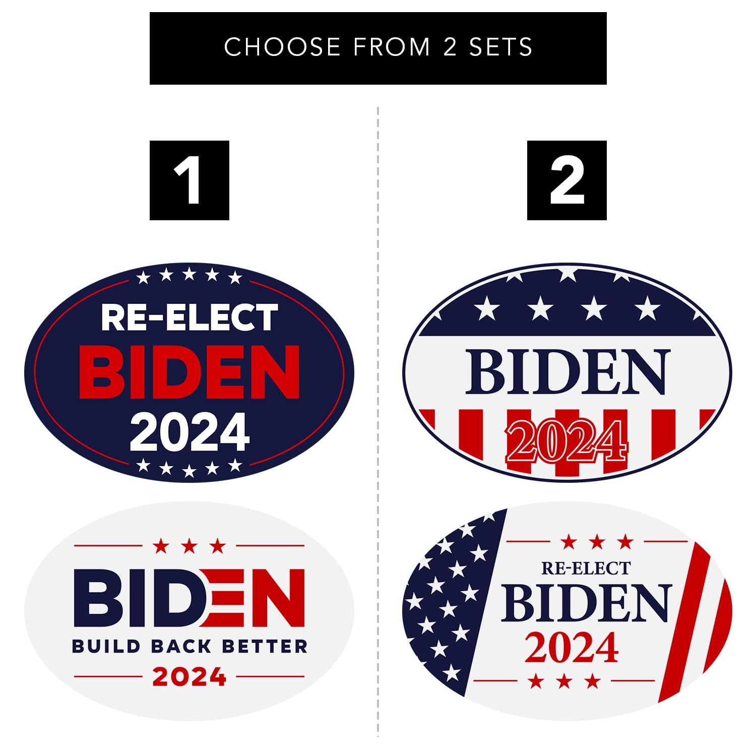 Biden Kiss My A Pegatinas De Parachoques Pro Trump 'Hey Joe Biden Kiss My A$$' – Lote De 5 Unidades, 9 Pulgadas Ancho, Colores USA Pegatina Parachoques Pro Trump