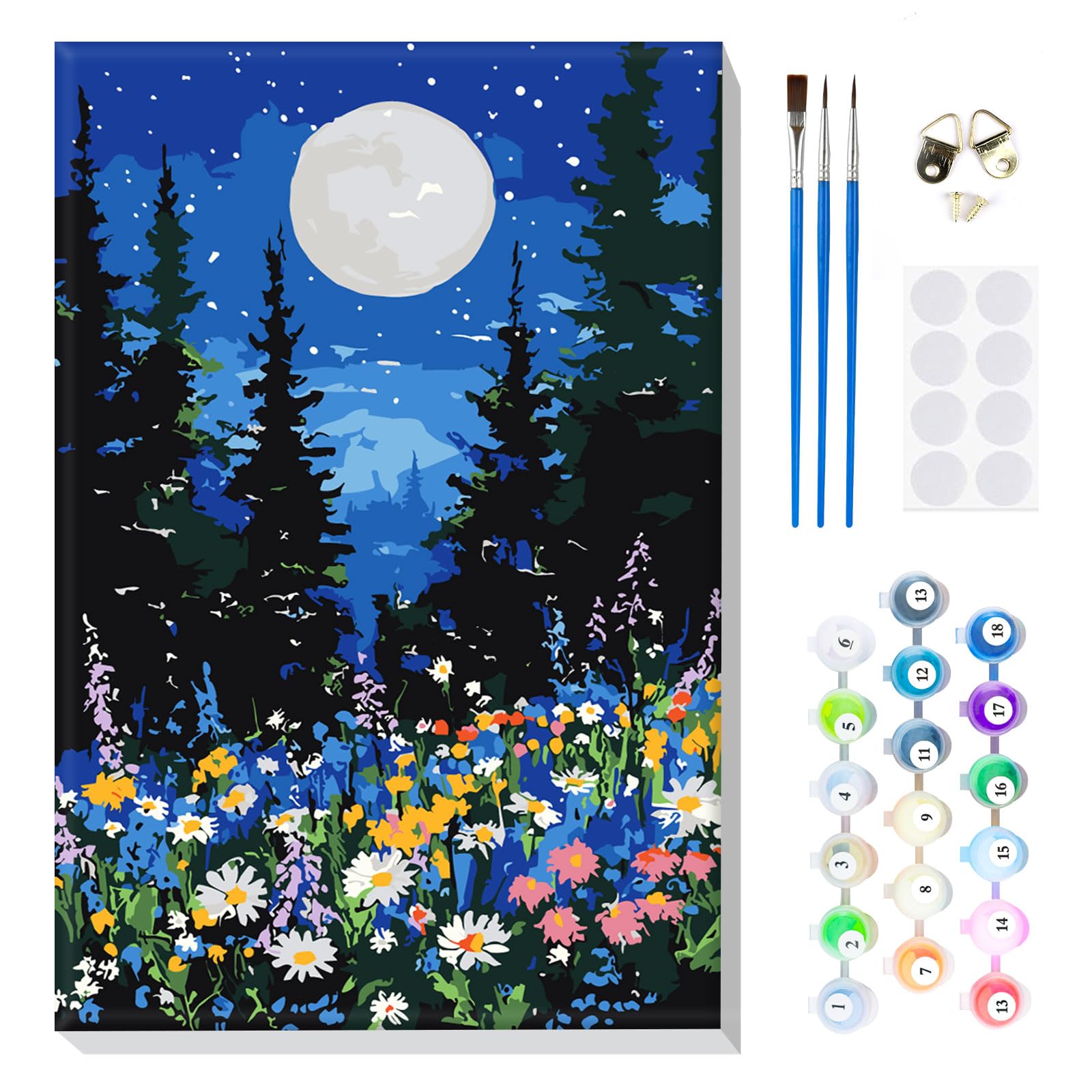 MOGTAA Peinture Numero Enfant Adulte avec Cadre, Papillon Coloré Peinture par Numero Adulte, DIY Animaux Numéro d'Art Kits, Loisirs Créatifs Adultes