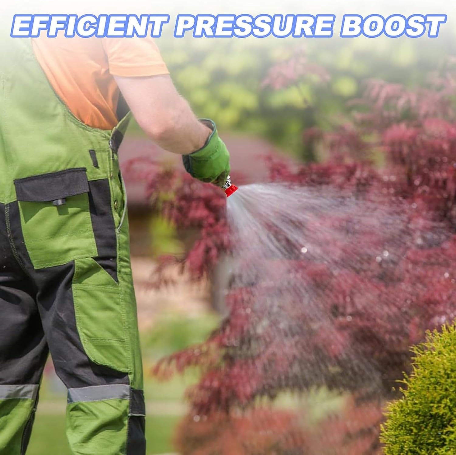 1 3/4" to 1/4" Garden Hose Adapter Stainless Steel Pressure Washer Nozzle for Car Wash Garden Hose Sprayer Adapter