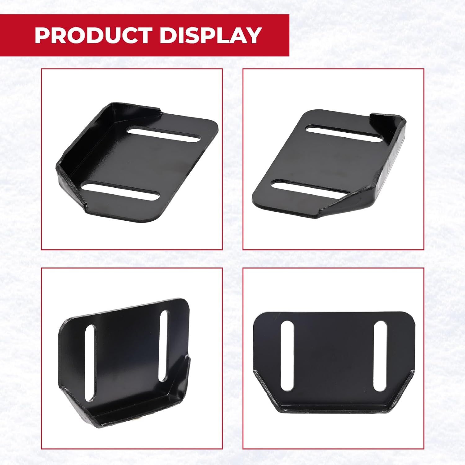 NIMTEK 2 Pcs 784-5580 Snowblower Skids Shoes with Mounting Hardware Kits Fits Cub Cadet Yardman Troy Bilt Craftsman Snowblower Heavy Duty Metal Slide Plate Skids Shoes