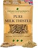 Pure Clean Milk Thistles Capsules | Quality Clean Supplements UK | Crown Supplements (180 Capsules)