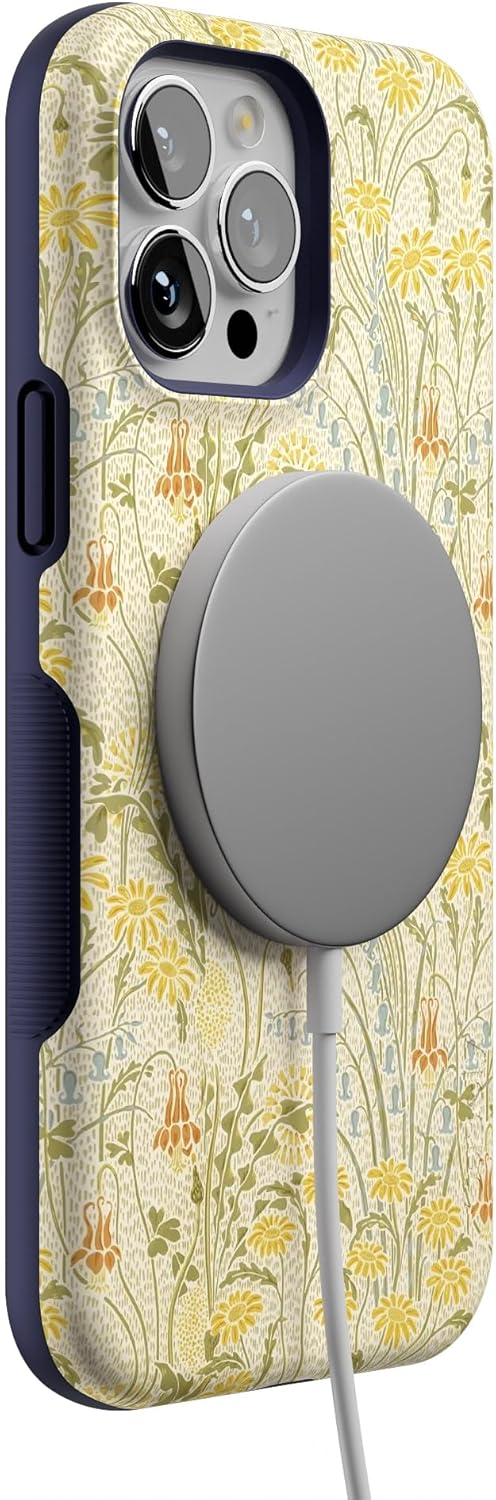 Casely iPhone 13 Pro Max Case | Boho Blooms | Golden Floral | Bold Protective Design | Compatible with MagSafe