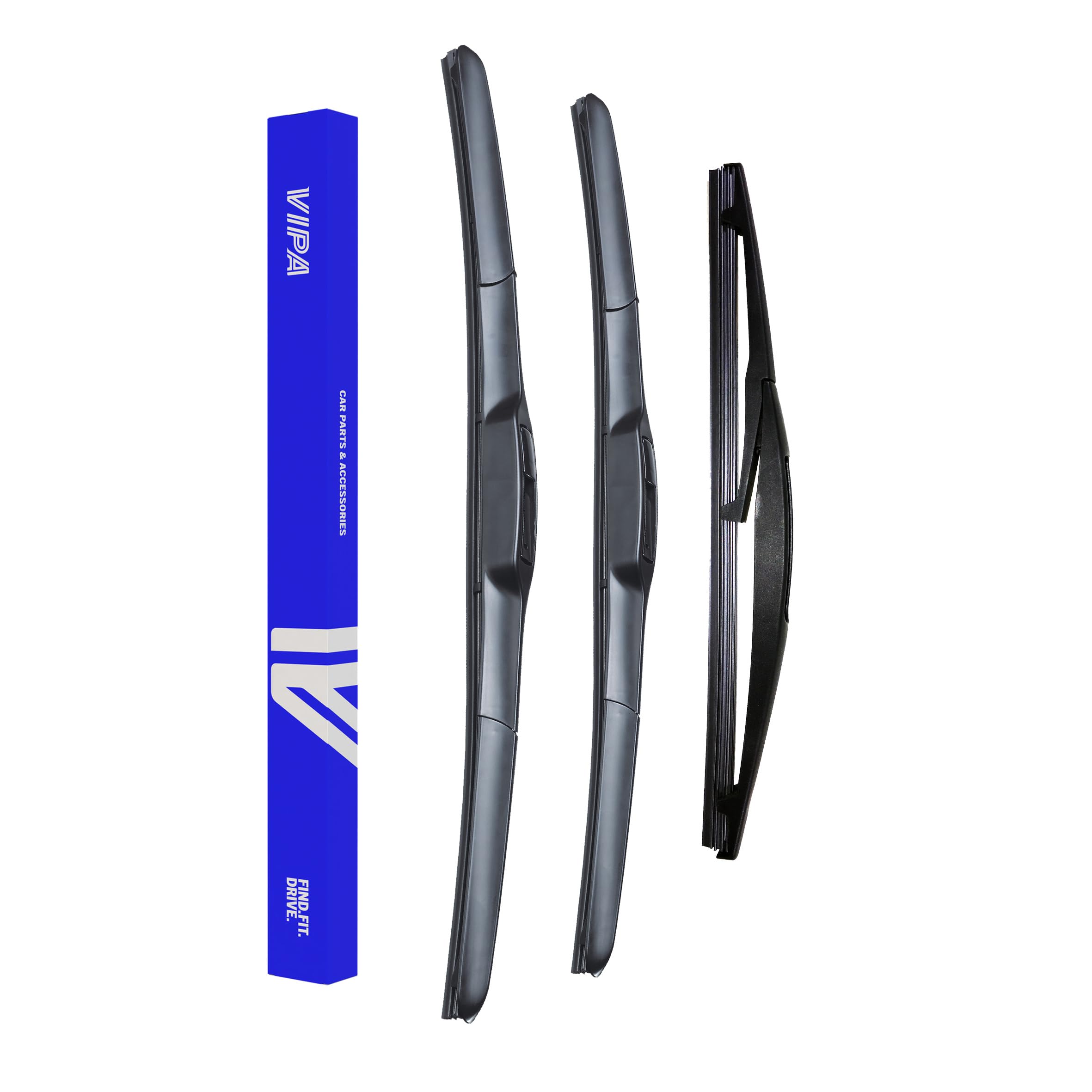 Vipa Car Parts Premium Wiper Blade Set | fits: MITSUBISHI ASX SUV (May 2010 to Nov 2020) | All-Weather Performance | Durable, Streak-Free Windshield Wipers | Easy Installation