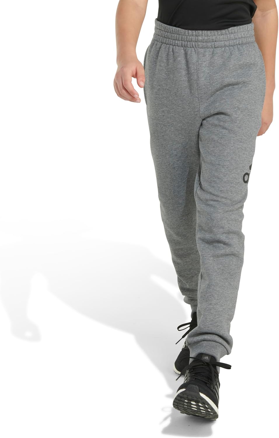adidas Boys' Elastic Waistband Essential Fleece Joggers