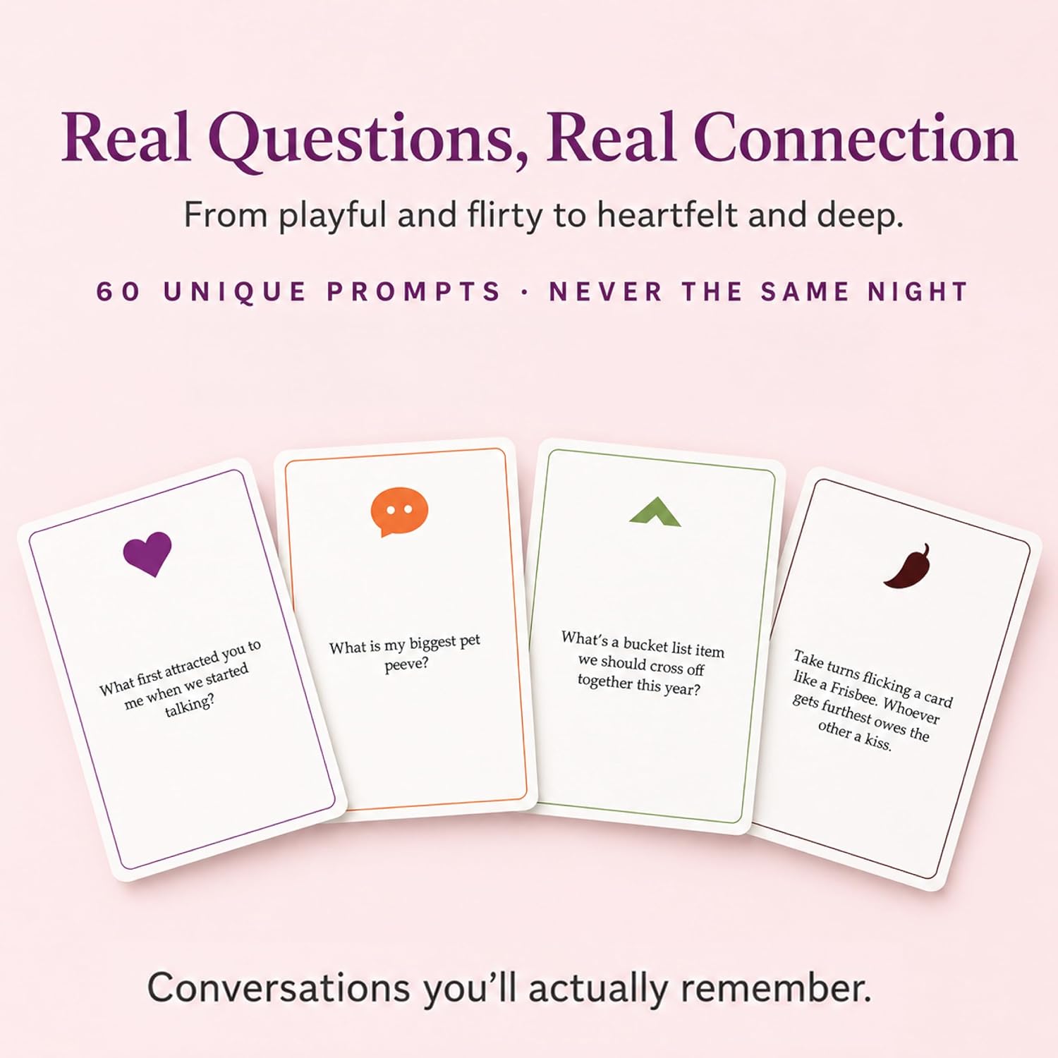 Fun & Romantic Couples Card Game for Adults with 6 Categories