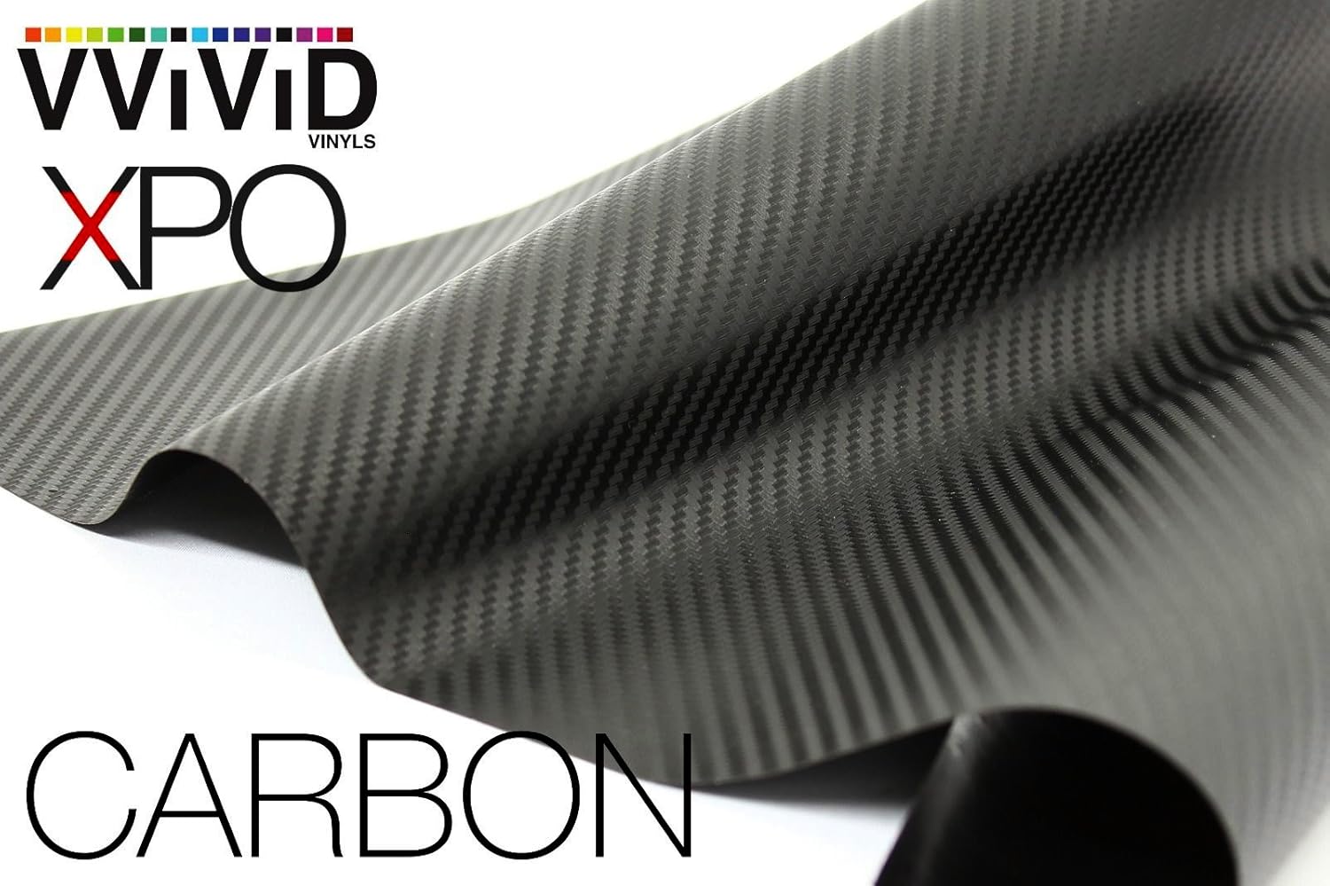 Black 3D Carbon Fiber 5 Feet x 10 Feet 50 Square Foot Cast VViViD8 Vinyl Decal Bubble-Free Car Wrap Interior