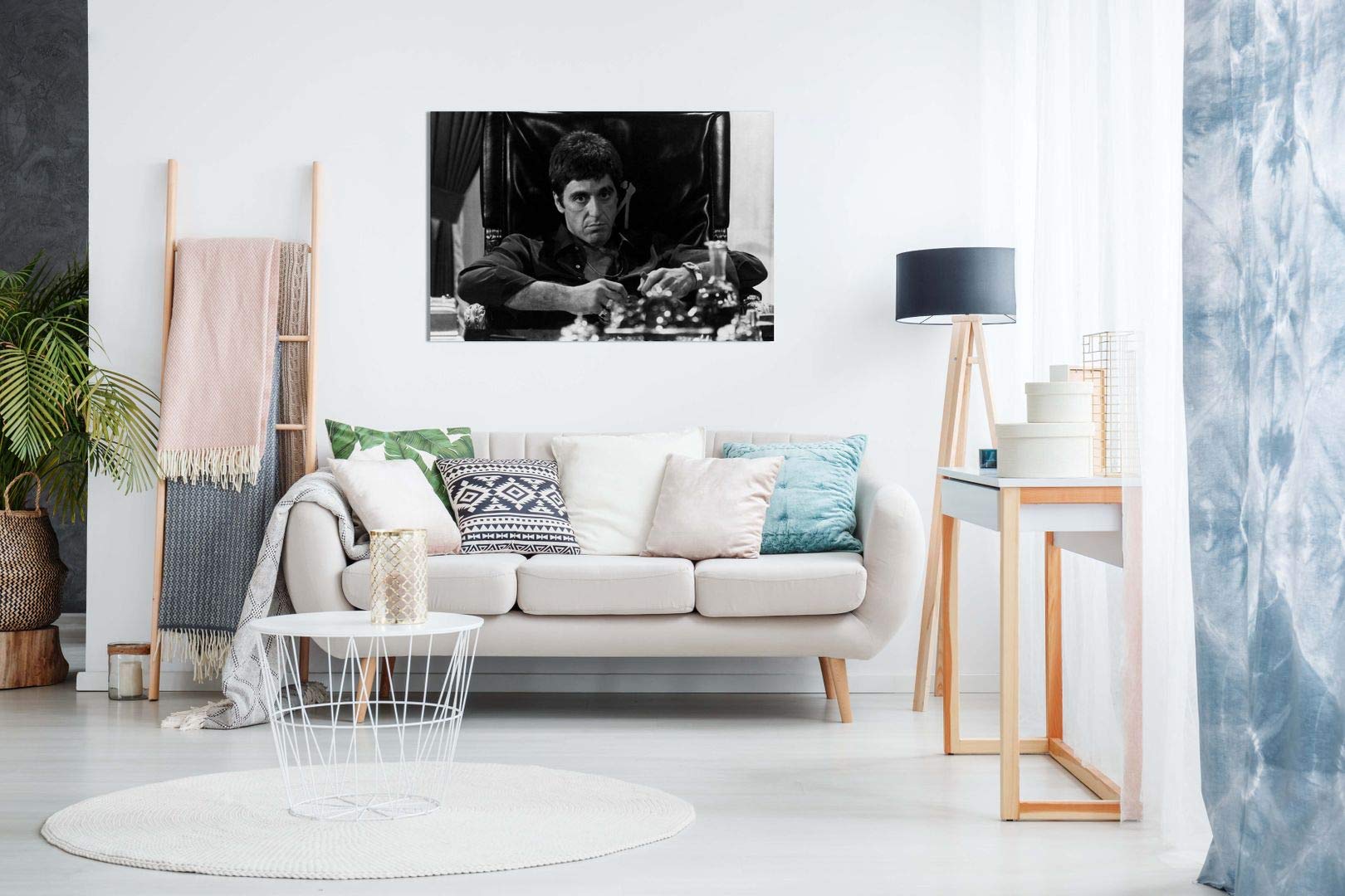Impression sur toile Tony Montana interprété par Al Pacino dans Scarface, A0 91x61cm (36x24in)