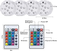 Vista 8 de Luces de barco con control remoto inalámbrico, funciona con pilas, luz LED marina impermeable para luz de cubierta, luces interiores de cortesía