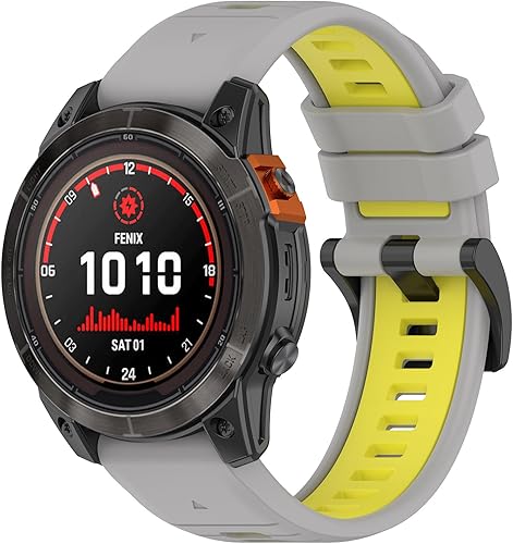 Miniatura 5 de Correa deportiva de silicona transpirable compatible con Garmin Approach S70 de 1.654 y 1.772 pulgadas, correa deportiva de silicona transpirable,