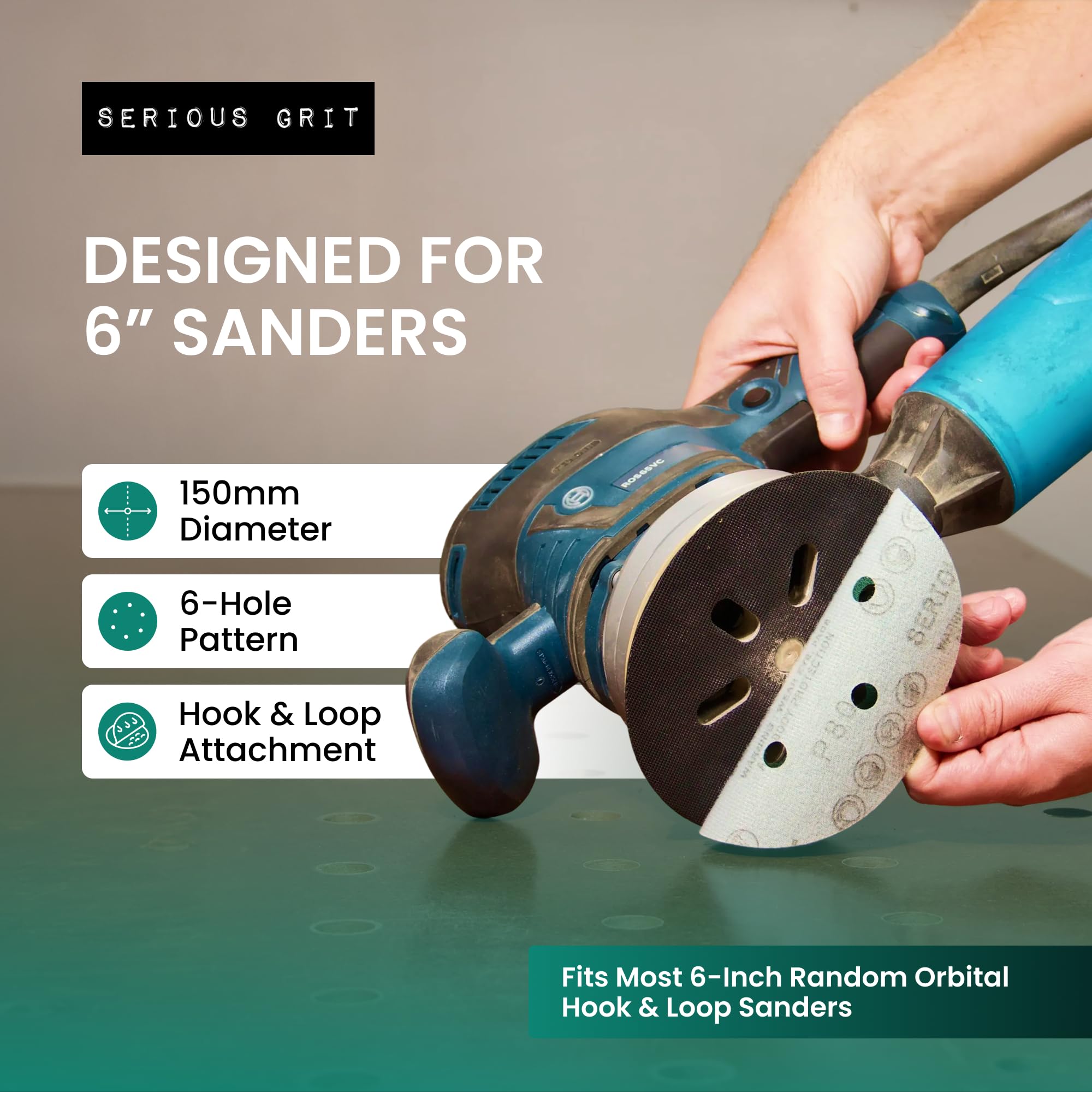Serious Grit Sanding Discs - 50 Pack -2