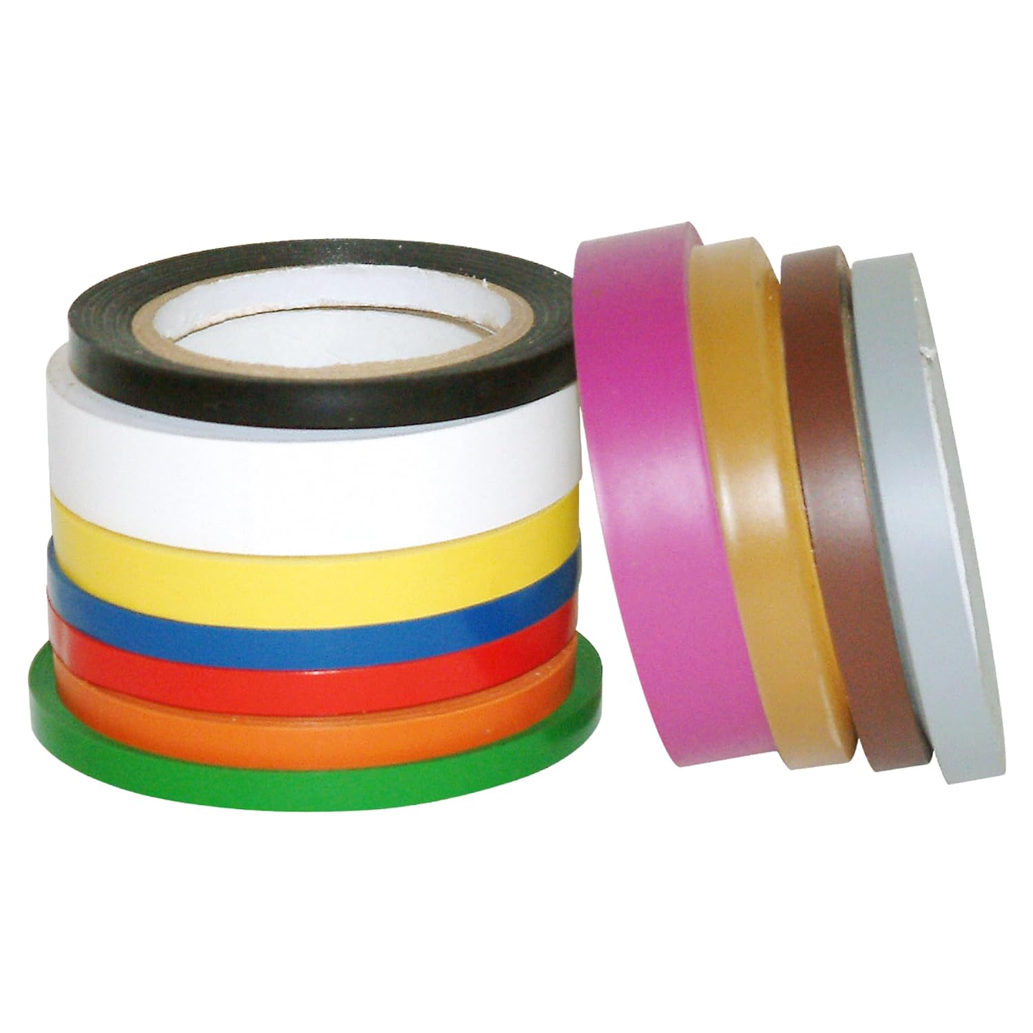 J.V. Converting JVCC Colored Vinyl Tape (V-36), 1 in. x 36 yds. (Kelly Green)