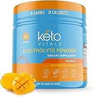 Vista 14 de Polvo de electrolitos Keto Vitals Electrolitos aptos para dietas keto con potasio, magnesio, sodio, calcio Suplemento de electrolitos keto